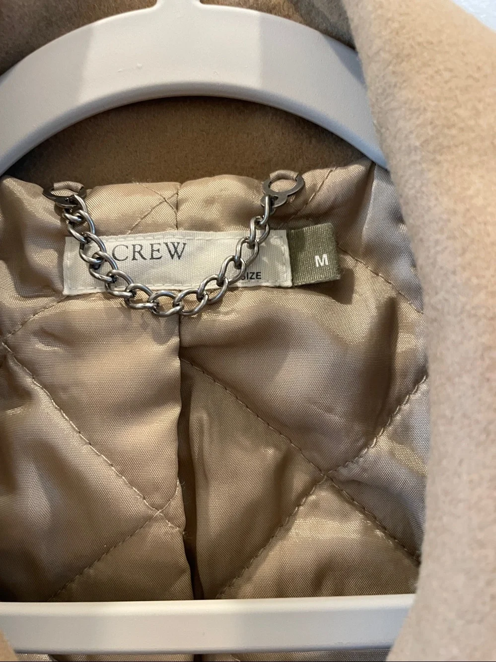 J. Crew womens Double-Breasted Camel Peacoat thinsulate